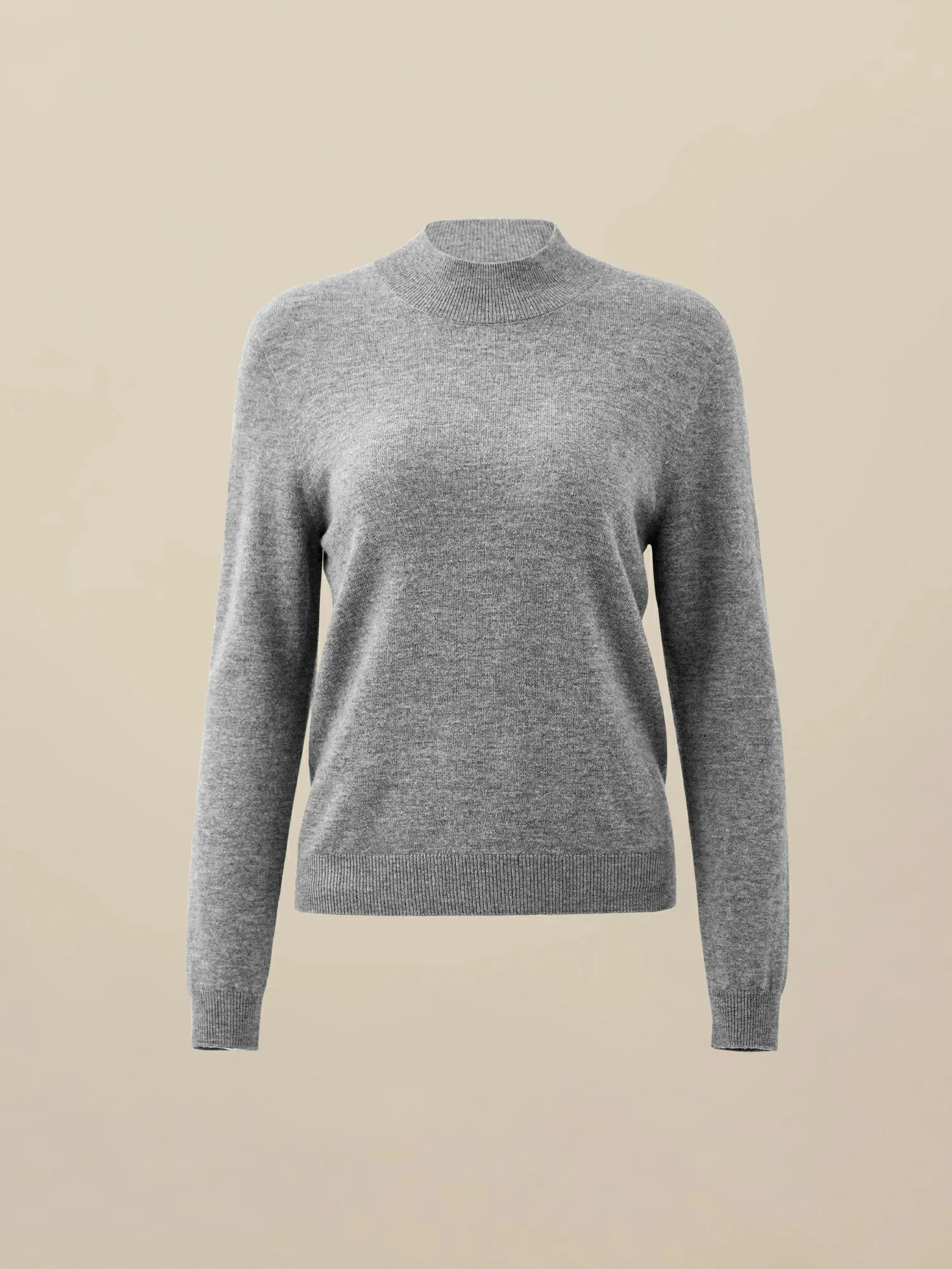 Amoretu Women's 100% Wool Half Turtleneck Knitted Sweater