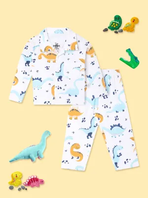 Baby and Kids Pajama Nightsuit Set - Dino Trip