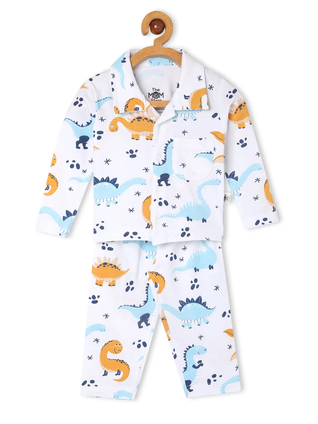 Baby and Kids Pajama Nightsuit Set - Dino Trip