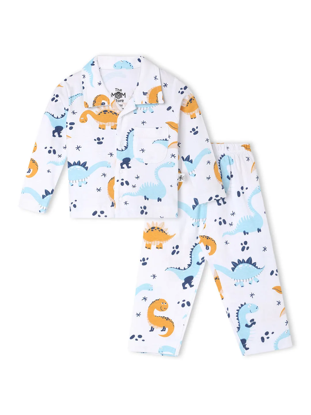 Baby and Kids Pajama Nightsuit Set - Dino Trip