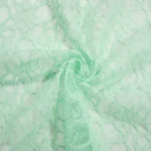 Bente Mint Green Floral Cotton Polyester Lace