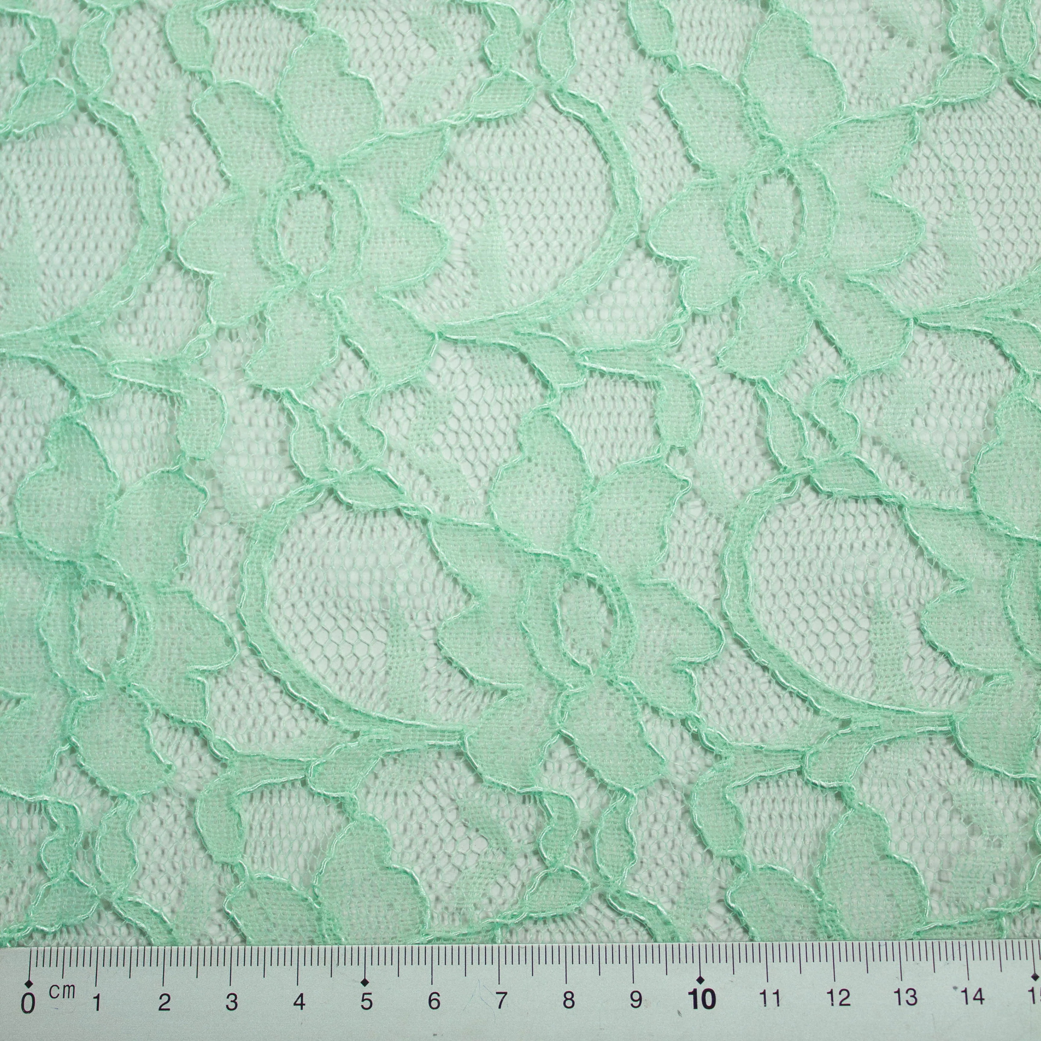 Bente Mint Green Floral Cotton Polyester Lace