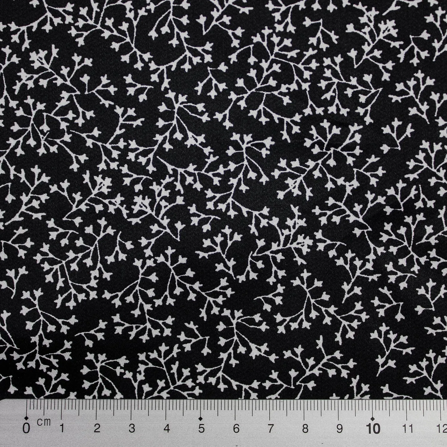 Black & White Floral Cotton