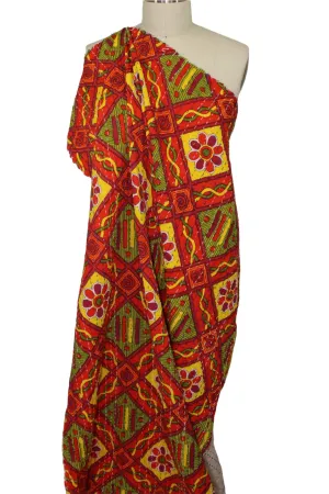 Bright Life Sashiko Cotton Double Cloth - Citrus Tones