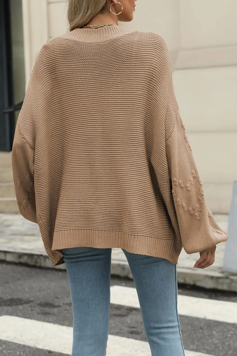 Cakulo Womens 2025 Oversized Chunky Cardigan Sweaters Fall Fashion Open Front Knit Long Sleeve Pockets Cardigans