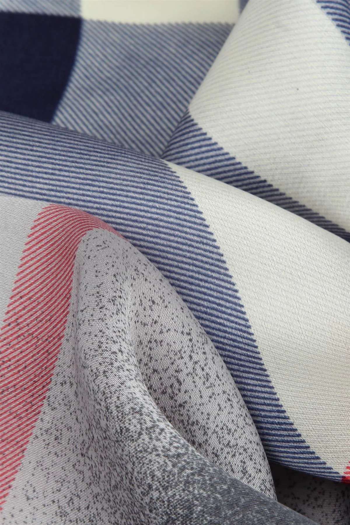 Check Print Square Neckerchief