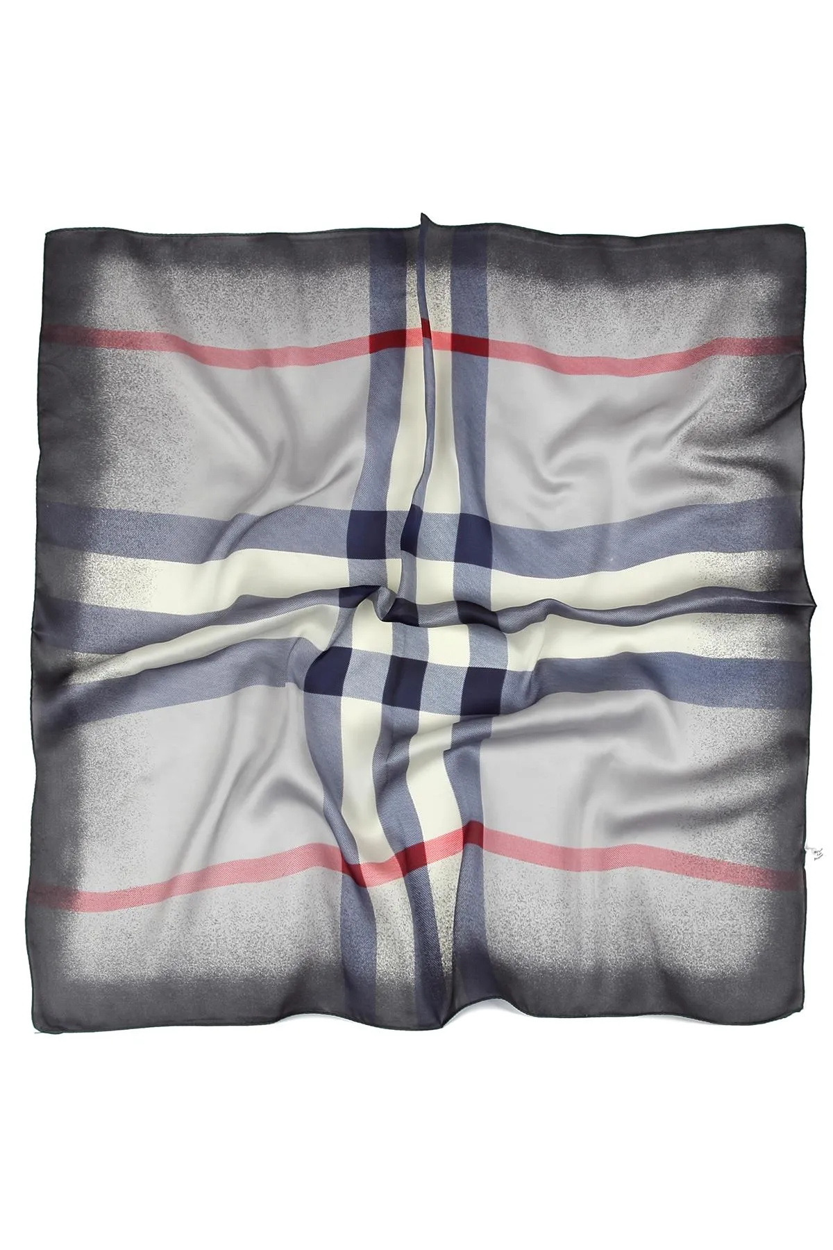 Check Print Square Neckerchief
