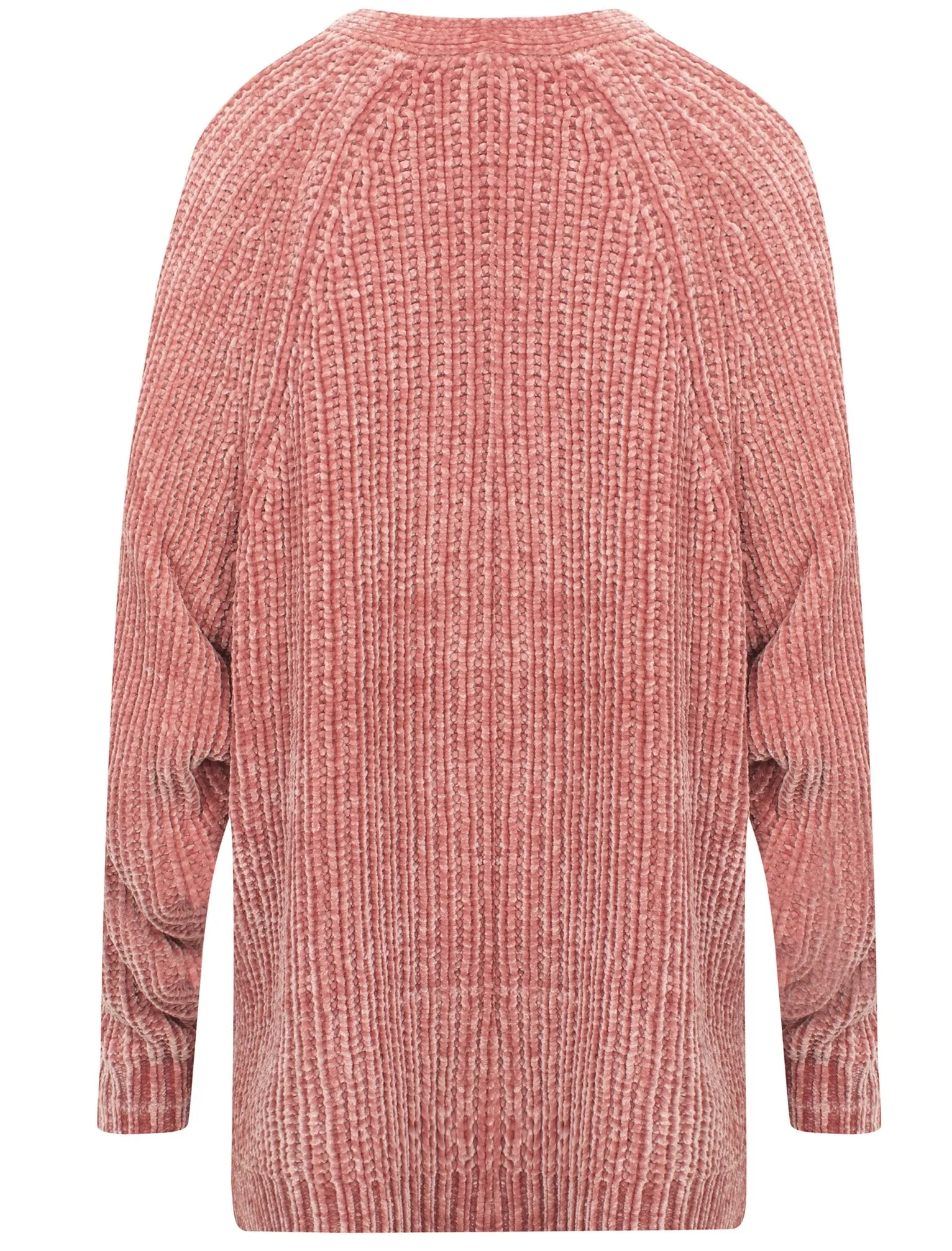 Corin Batwing Chenille Knitted Cardigan in Damask Pink - Tokyo Laundry