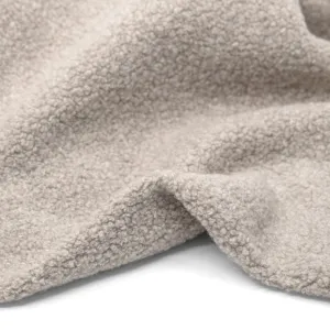 Deadstock Wool Blend Boucle Fleece - Oatmeal