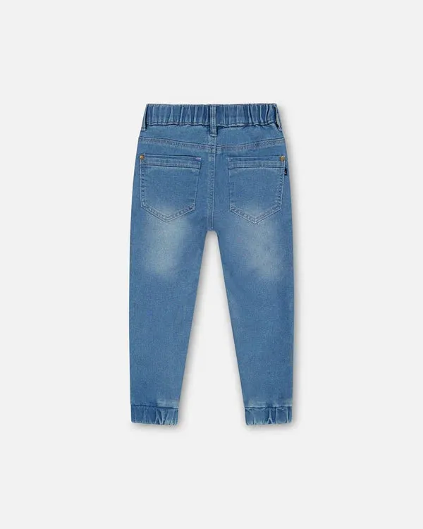 Deux Par Deux infant & boys denim joggers