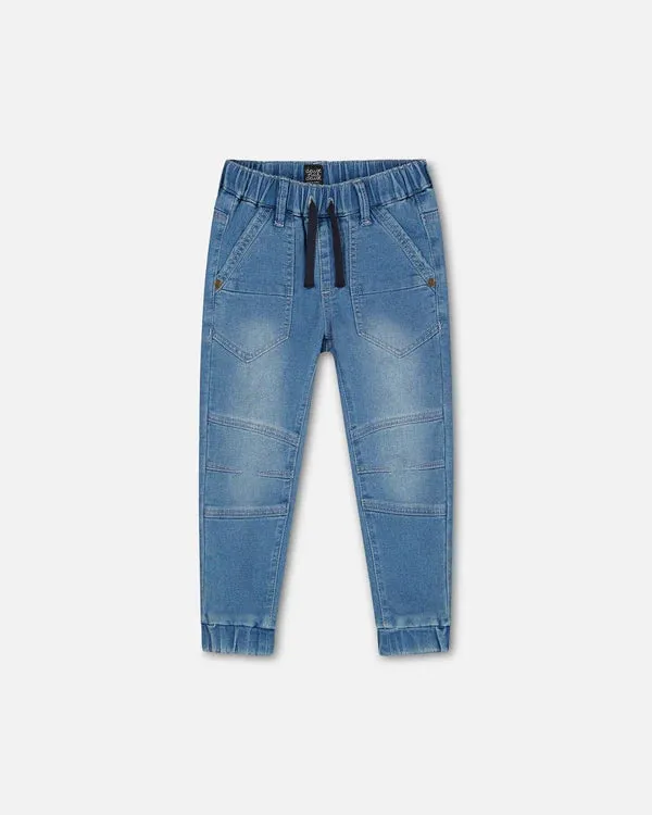 Deux Par Deux infant & boys denim joggers