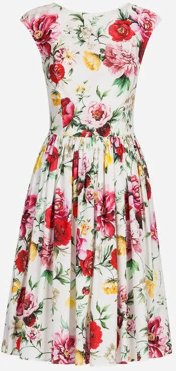 Floral Print Cotton Dress