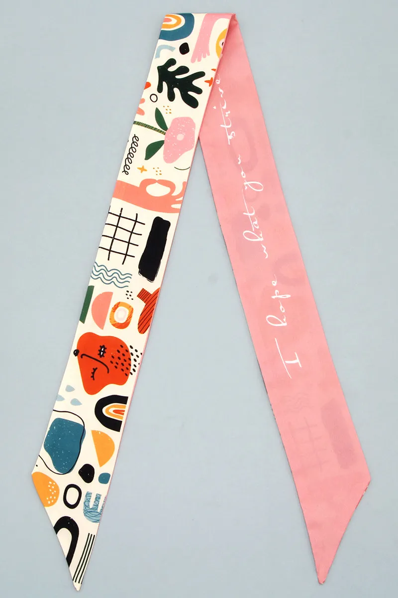 FLORAL PRINT TWILLY SCARF