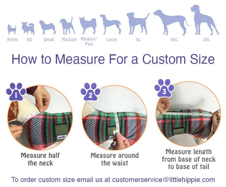 Grateful Dead Dog Head Steal Your Face Baja Fleece Dog Coat