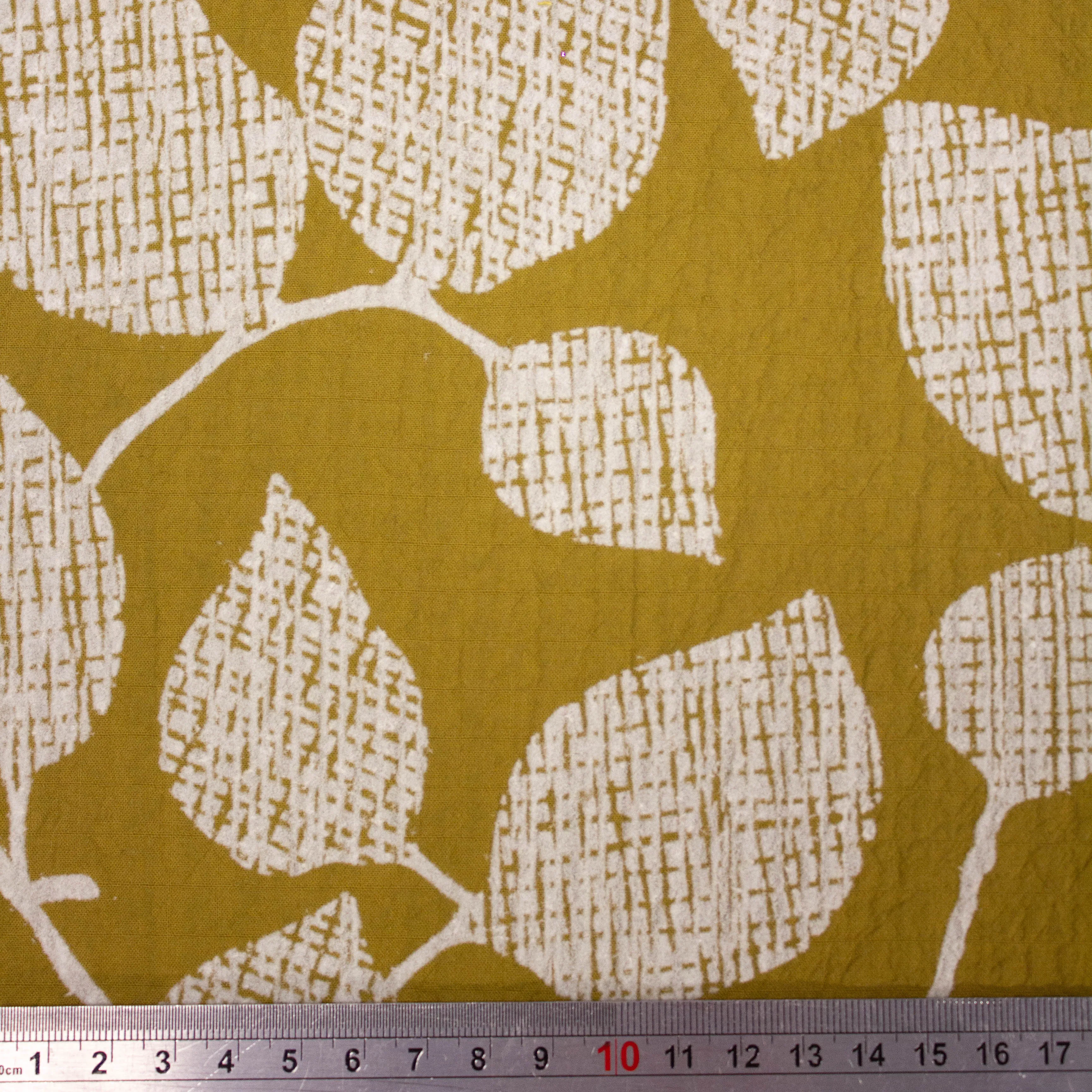 Hanna Ochre Yellow Floral Cotton
