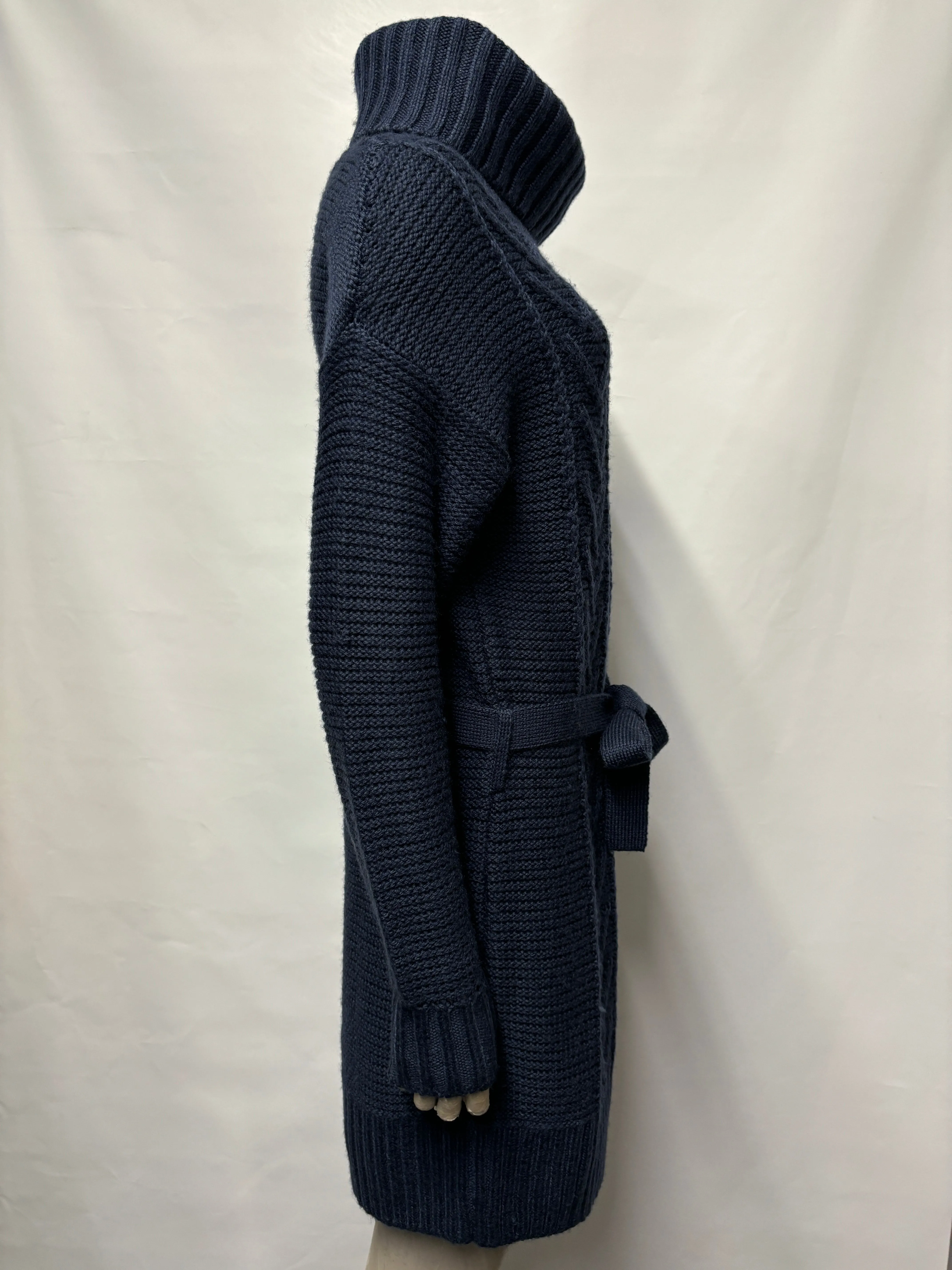 Hilfiger Navy Blue Wool Blend Jumper Dress Small