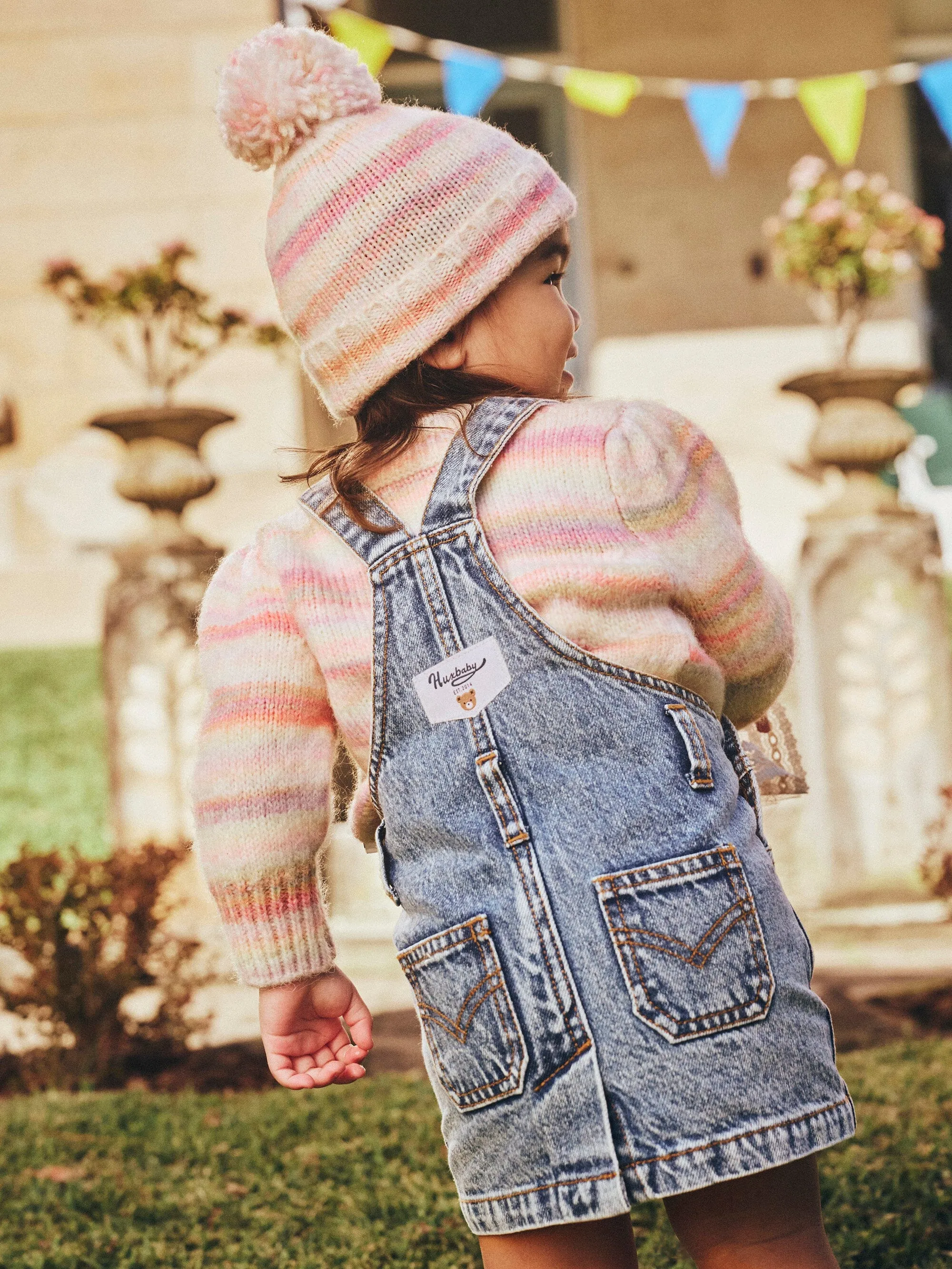 Huxbaby - Rainbow Puff Jumper - HB5177W25