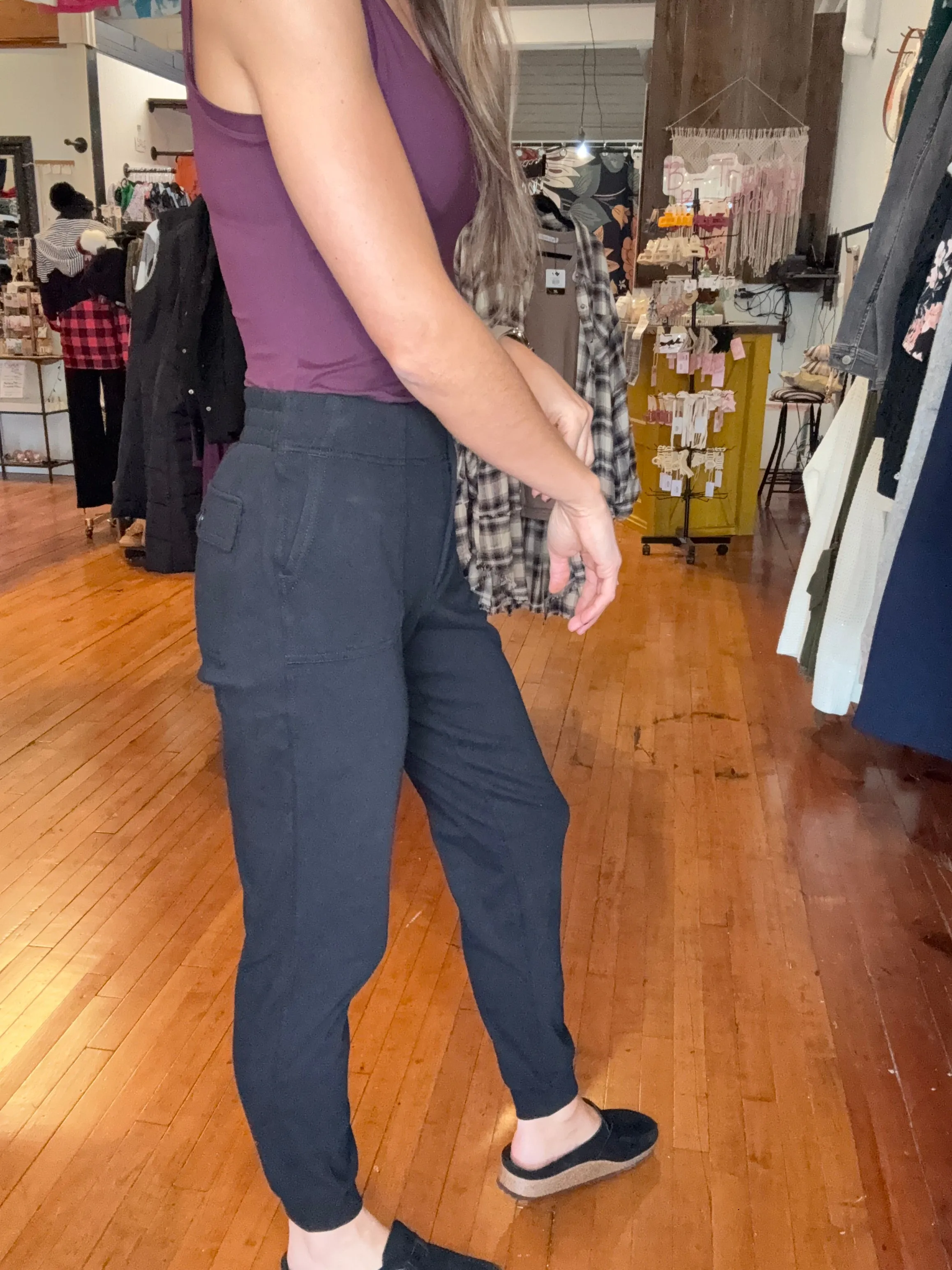 JAGGER TWILL JOGGER-BLACK