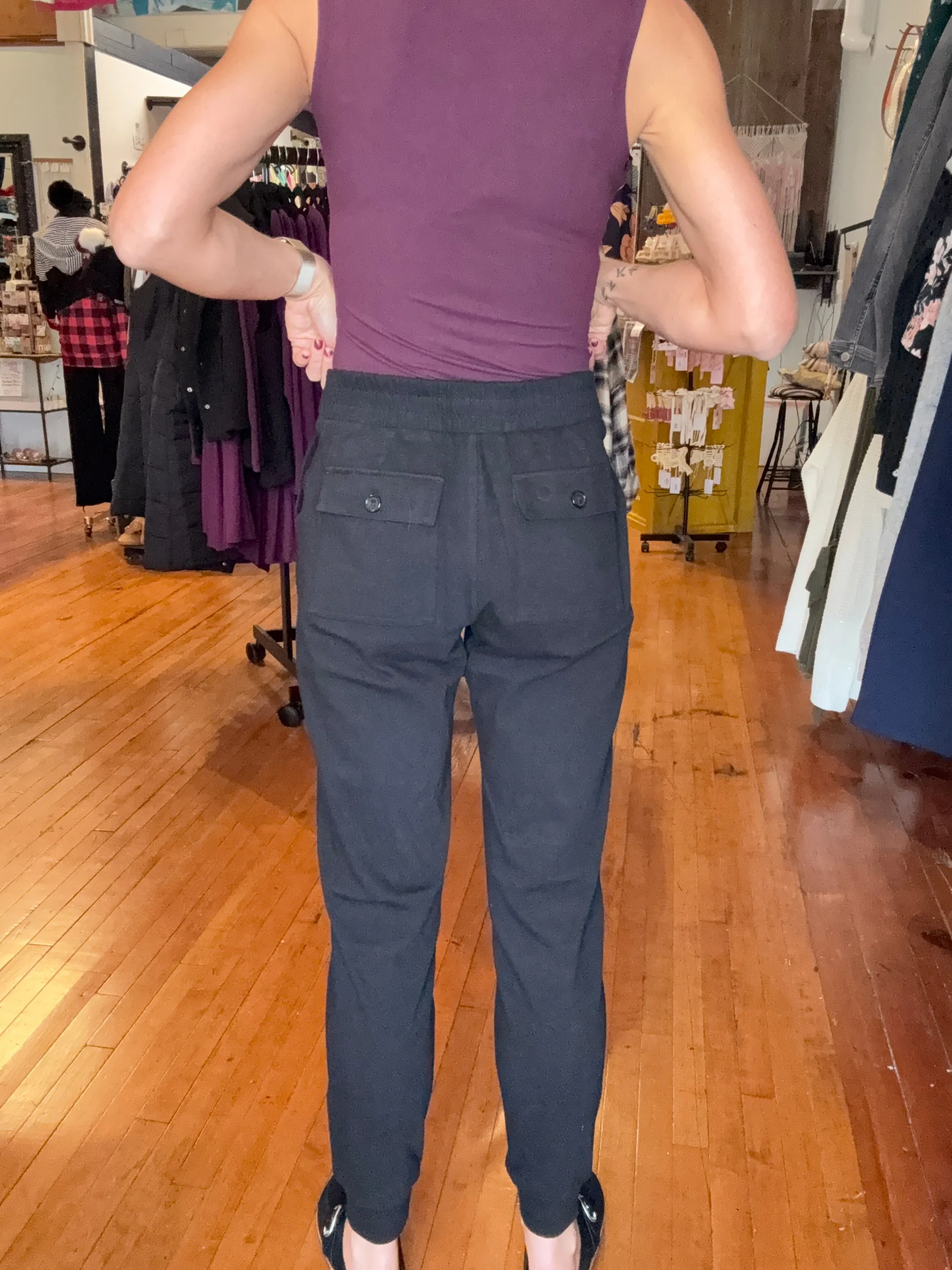 JAGGER TWILL JOGGER-BLACK