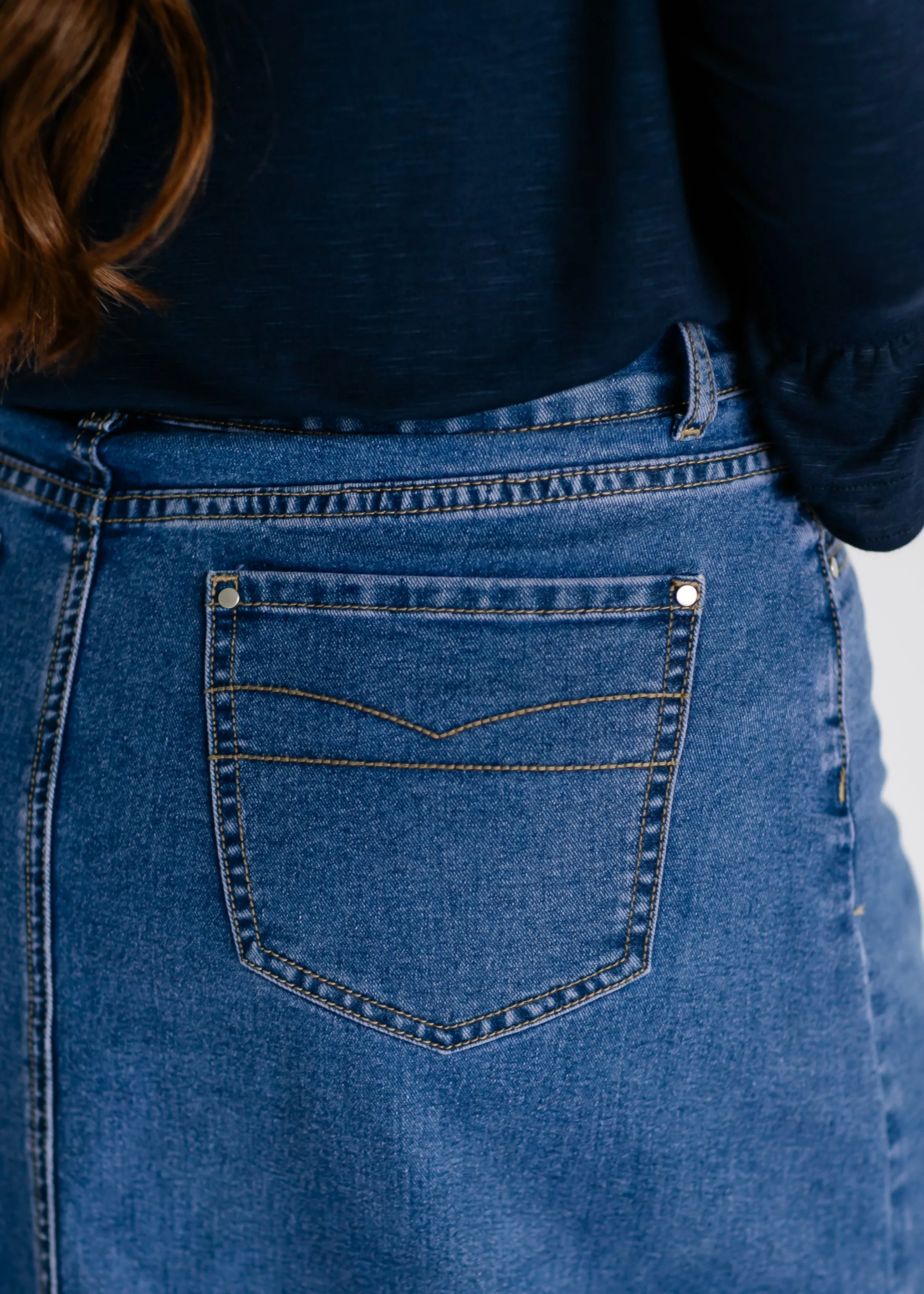 Joy A-Line Long Denim Skirt - FINAL SALE