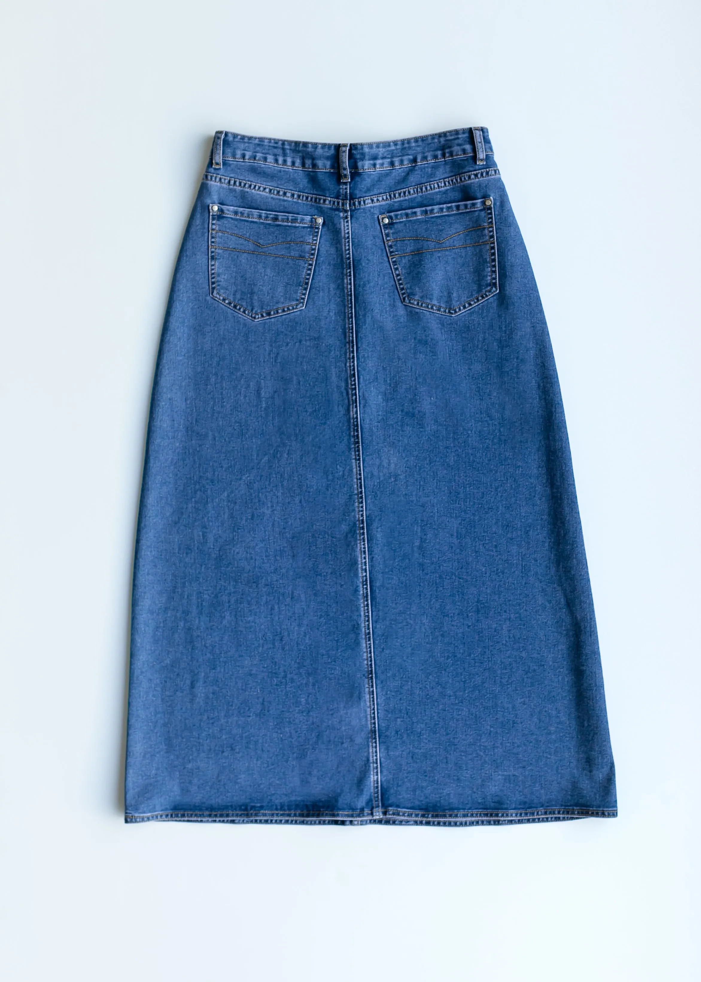 Joy A-Line Long Denim Skirt - FINAL SALE