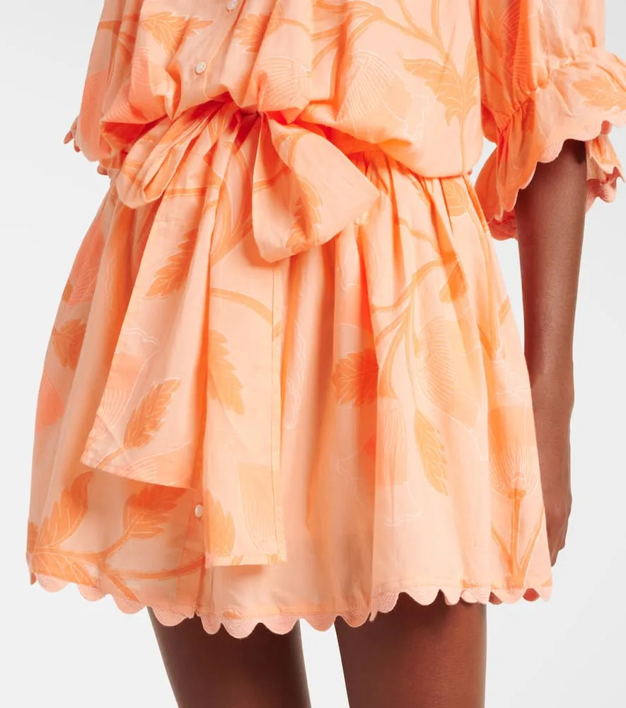 Juliet Dunn Floral cotton shirt dress