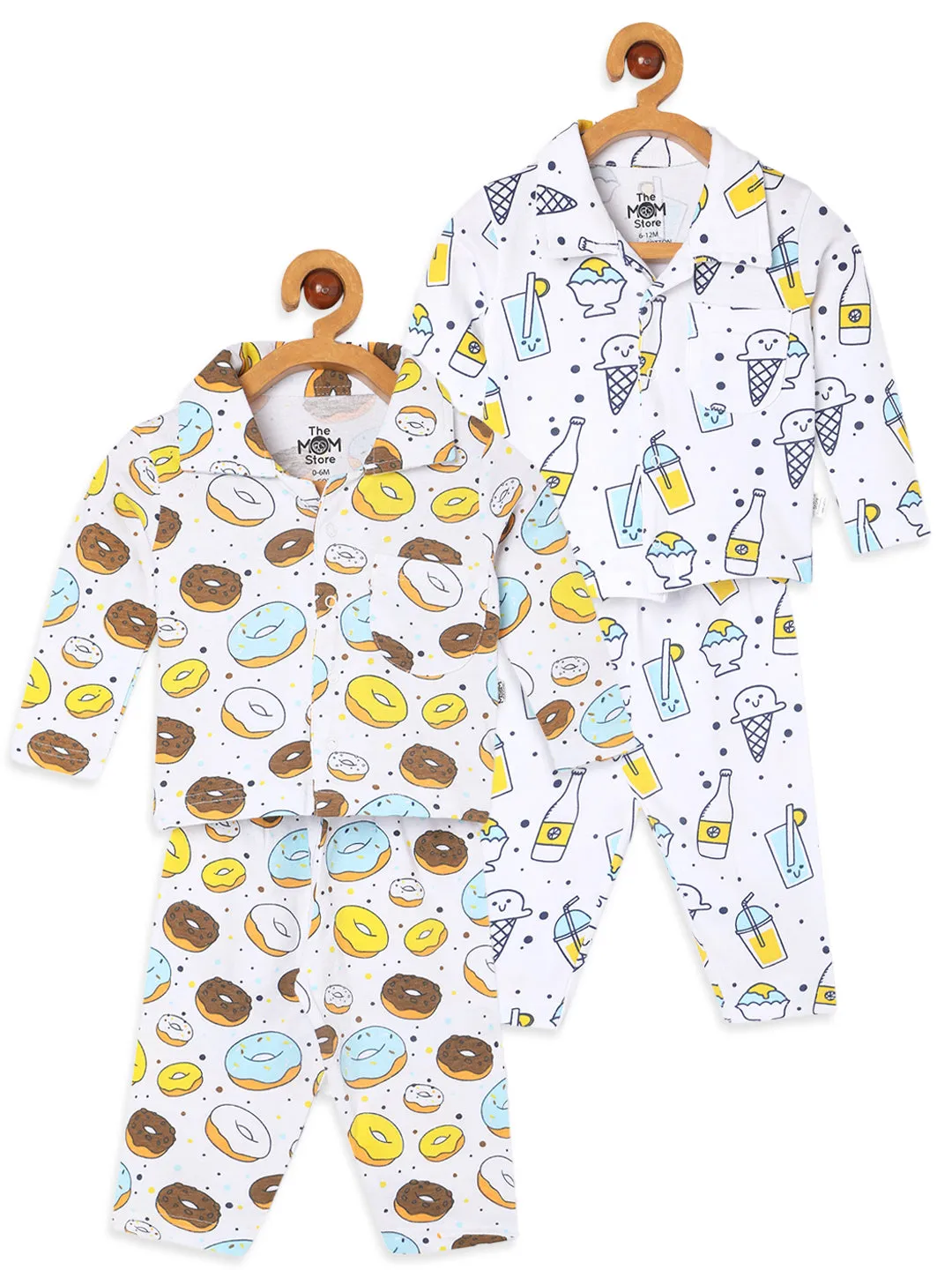 Kids Pajama Set Combo of 2 - My Smoothie & Sweet like a Doughnut