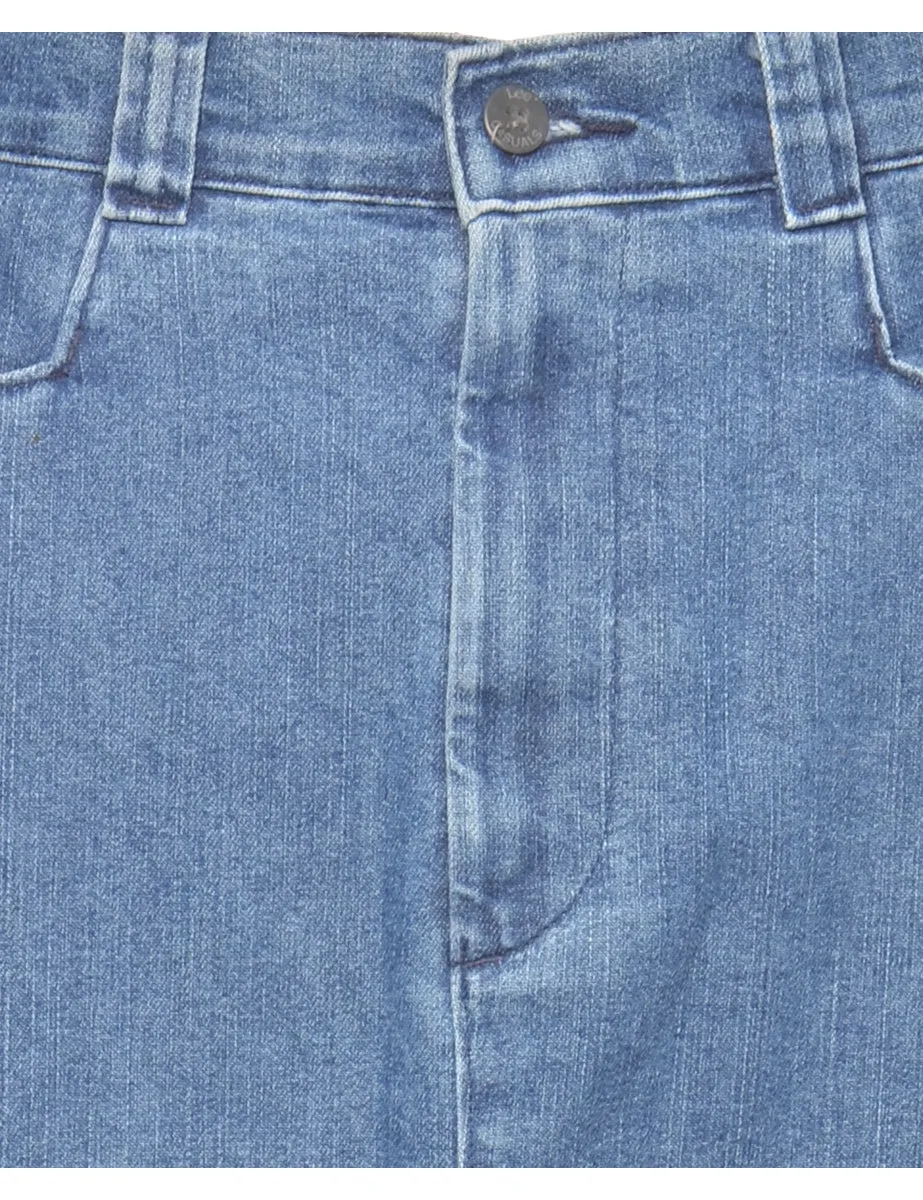Lee A-Line 1990s Denim Skirt - M