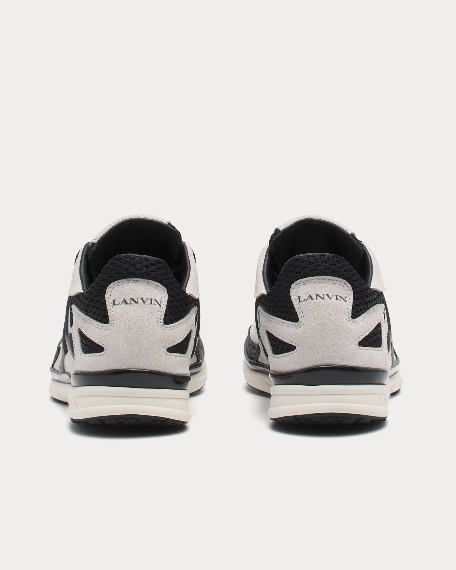 Meteor Mesh & Suede Black / White Low Top Sneakers