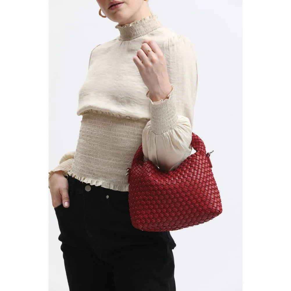 Moda Luxe - Jessamine Woven Vegan Leather Crossbody