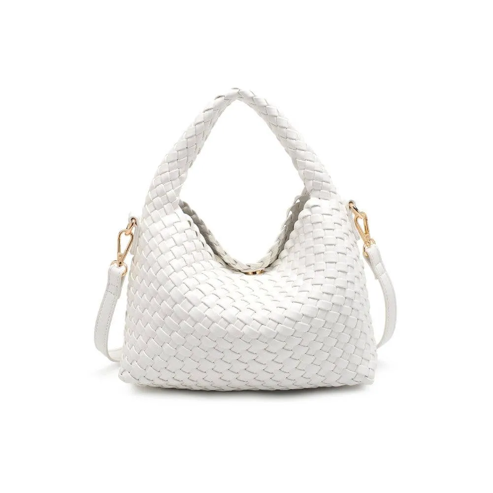 Moda Luxe - Jessamine Woven Vegan Leather Crossbody