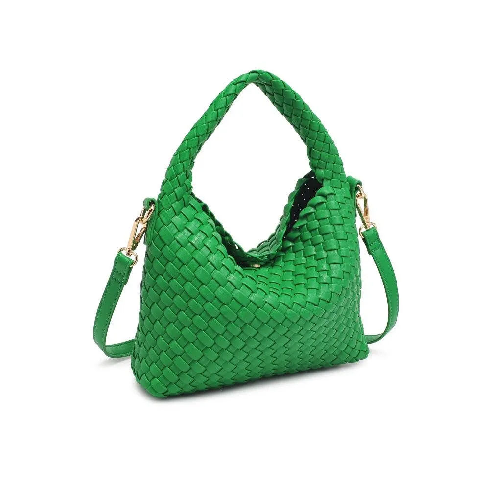 Moda Luxe - Jessamine Woven Vegan Leather Crossbody