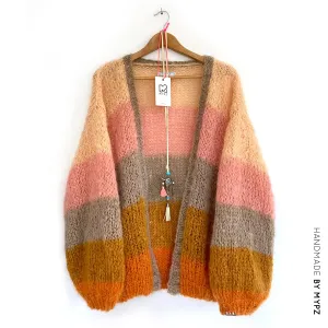 MYPZ basic light mohair cardigan Orange