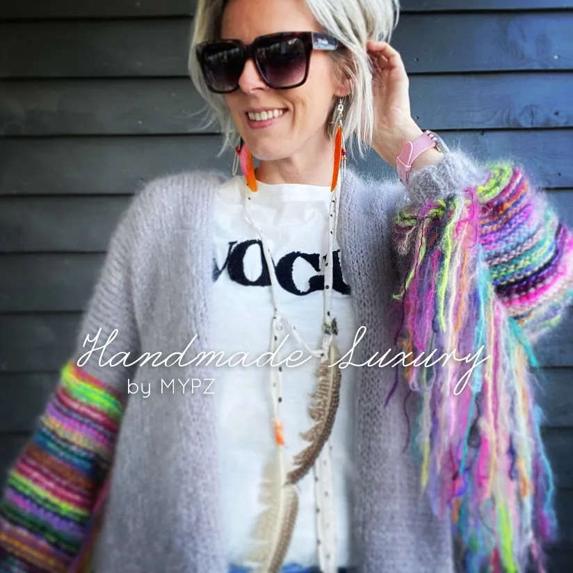 MYPZ festival Cardigan Light Grey