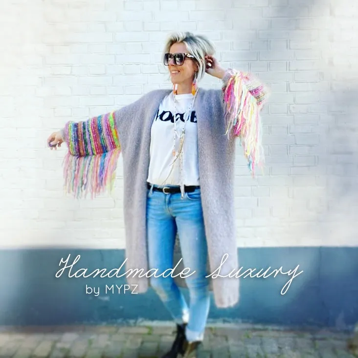 MYPZ festival Cardigan Light Grey