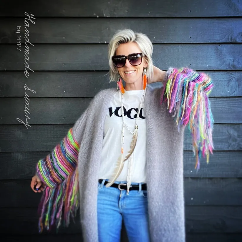 MYPZ festival Cardigan Light Grey