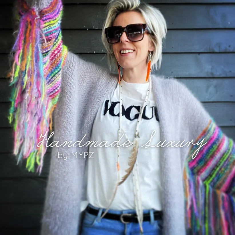 MYPZ festival Cardigan Light Grey