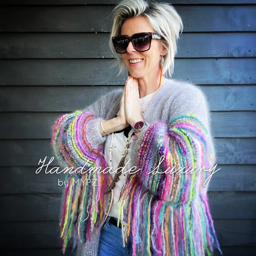 MYPZ festival Cardigan Light Grey