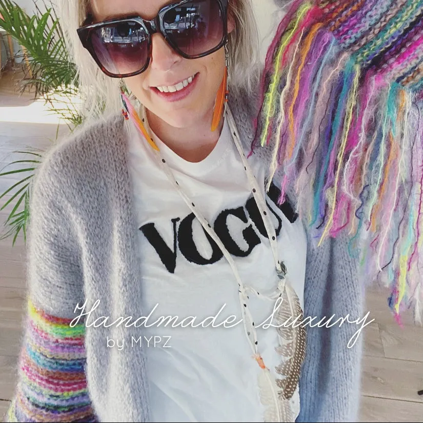 MYPZ festival Cardigan Light Grey