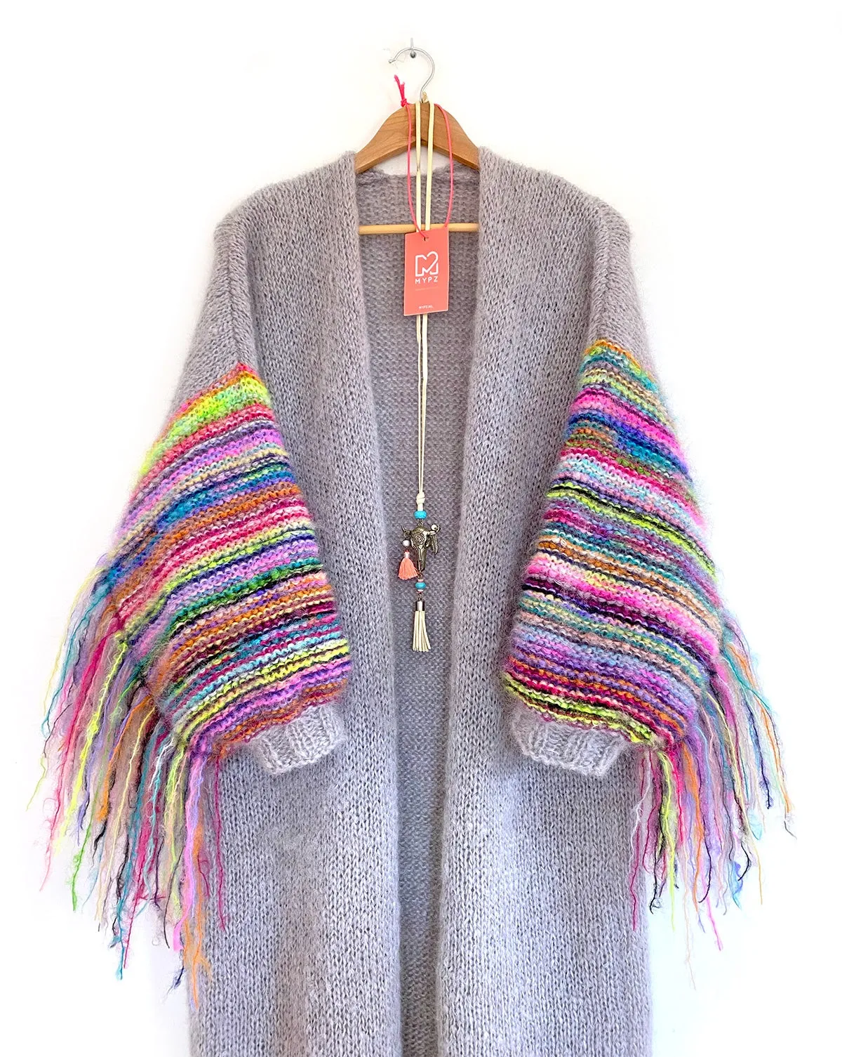 MYPZ festival Cardigan Light Grey