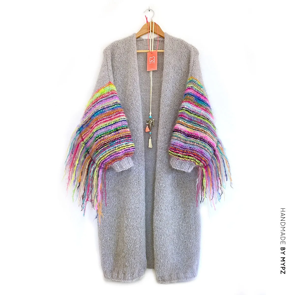 MYPZ festival Cardigan Light Grey