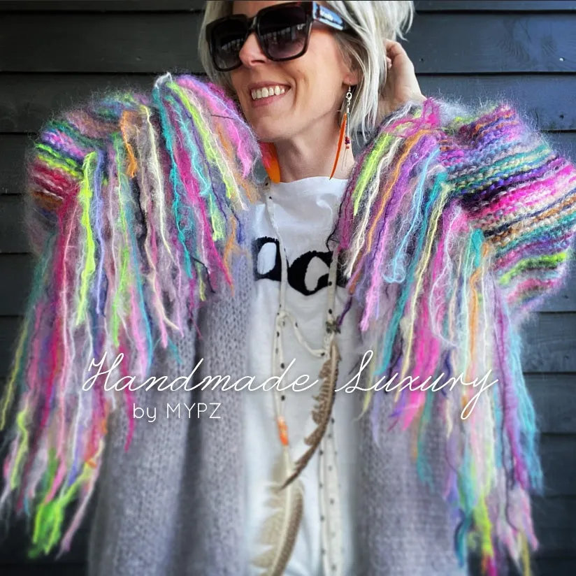 MYPZ festival Cardigan Light Grey