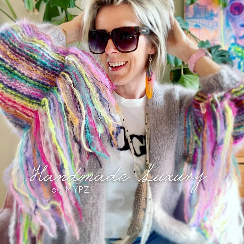 MYPZ festival Cardigan Light Grey