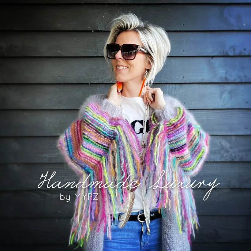 MYPZ festival Cardigan Light Grey