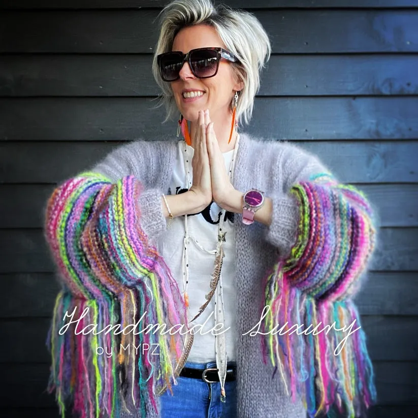 MYPZ festival Cardigan Light Grey