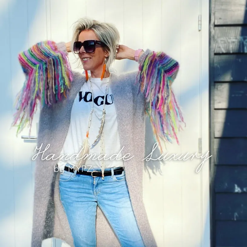 MYPZ festival Cardigan Light Grey