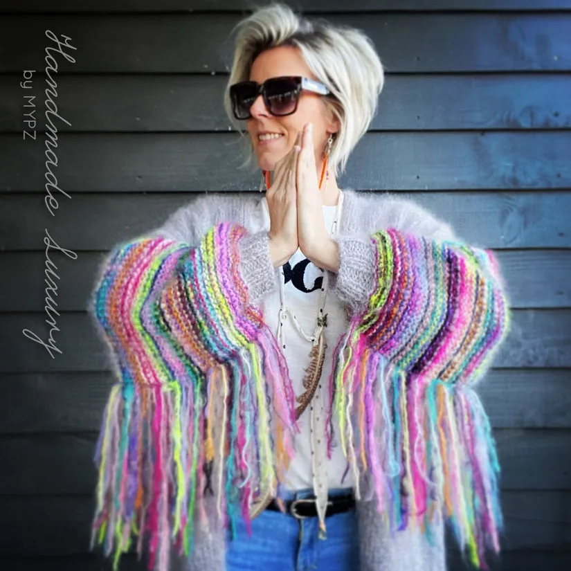 MYPZ festival Cardigan Light Grey