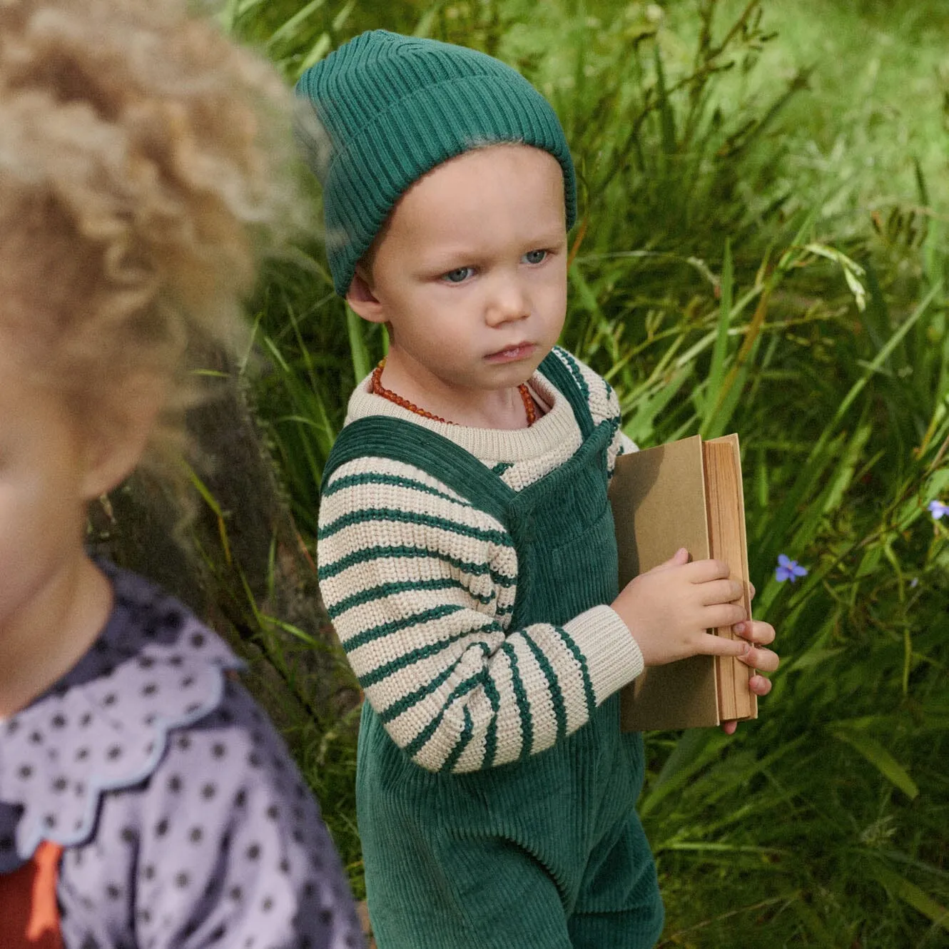 Nature Baby - Billy Jumper | Pine Sailor Stripe - PREORDER