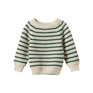 Nature Baby - Billy Jumper | Pine Sailor Stripe - PREORDER