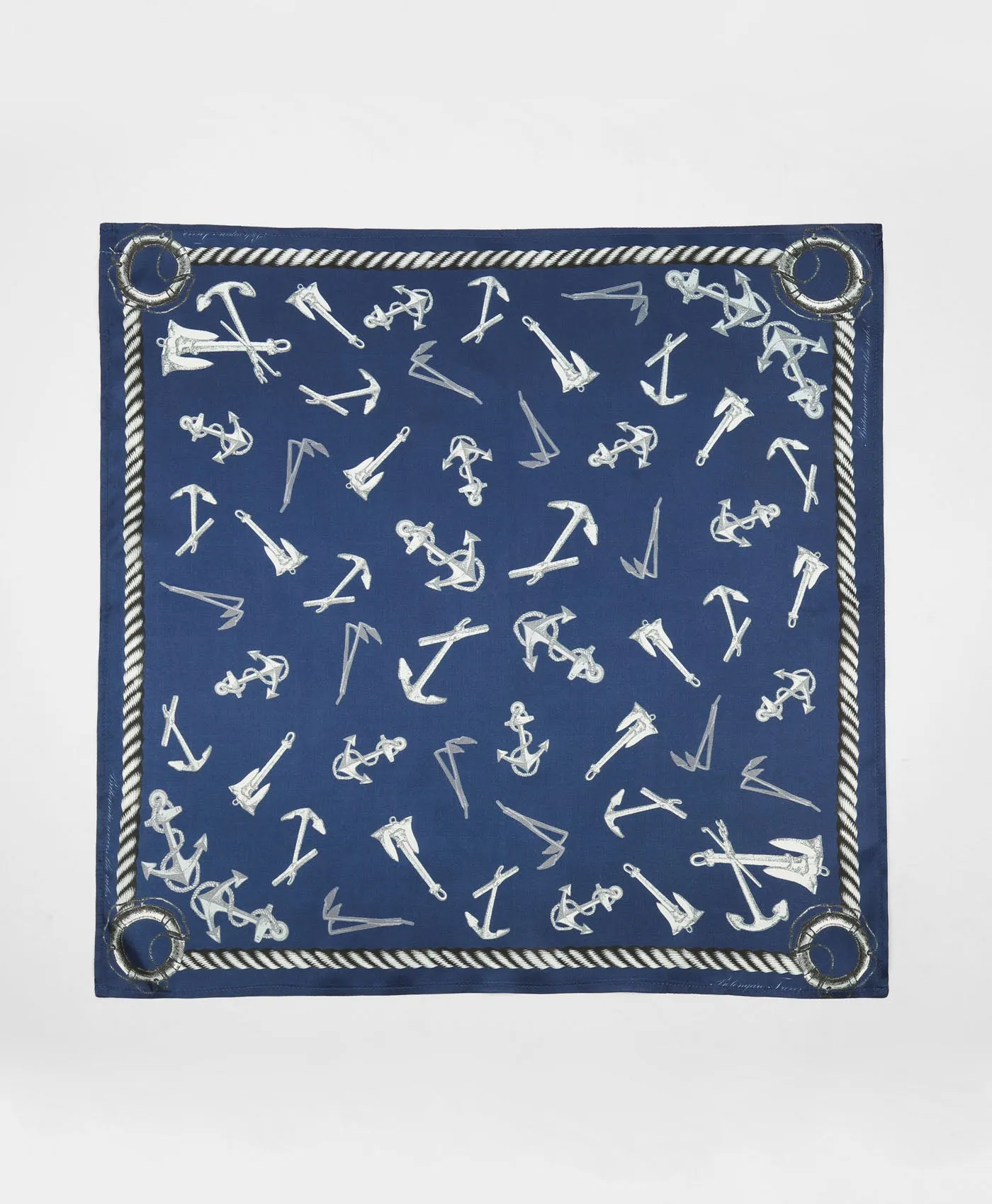 Navy River Humble Scarf